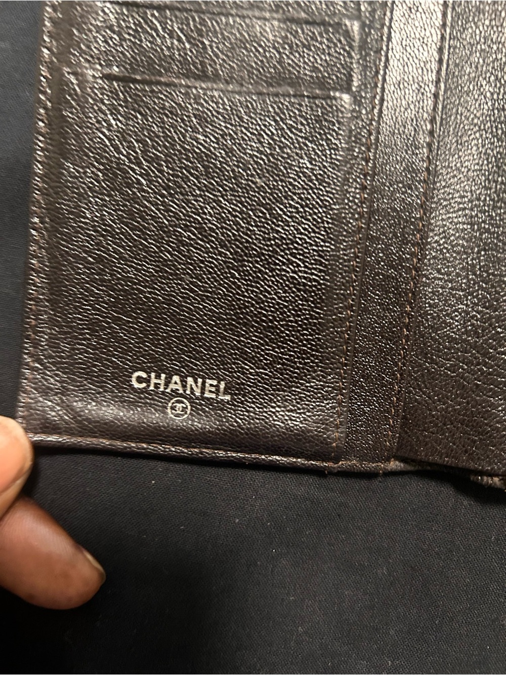 CHANEL Quilted Leather Long Wallet in Camel Tan with Silver CC - Picture 4 of 9